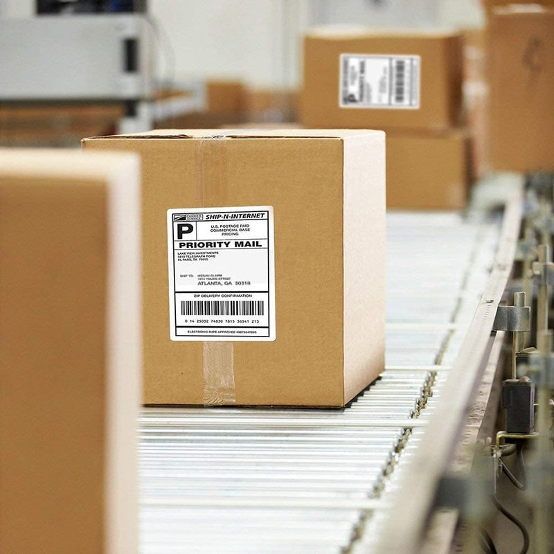 Immuson 4 x 6 Thermal Shipping Labels with Perforations, 1000 Fanfold Direct Thermal Labels, Permanent Adhesive, White Mailing Labels for Thermal Printer - Image 4
